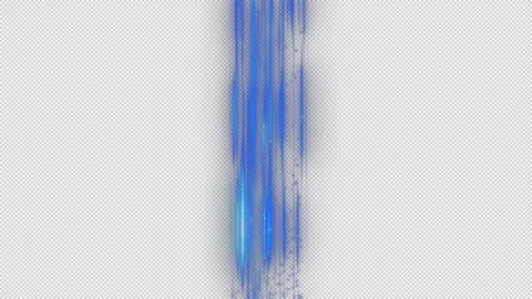 Alpha Blue energy column light rising Stock Footage 307938639