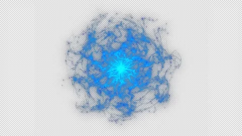 Alpha Blue energy wave diffusion effect Stock Footage 290994055