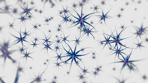 Alpha Brain neuron cell information transmission animation Stock Footage 303547579