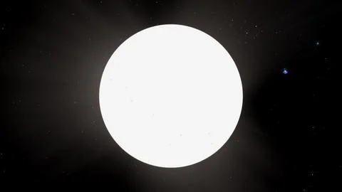 Alpha Centauri A Rigil Kentaurus Sun Like Star Deep Space 8K Stock Illustration