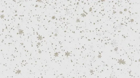 Alpha channel and Loopable file - Golden snowfall motion background Vídeo Stock 163340857