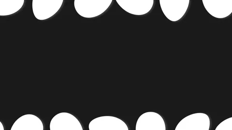 Alpha channel: Beautiful Easter background with rolling eggs. Video stock 125029273