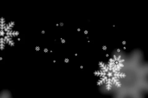 Alpha Channel Effect - Snow Flakes Stock Footage 84290