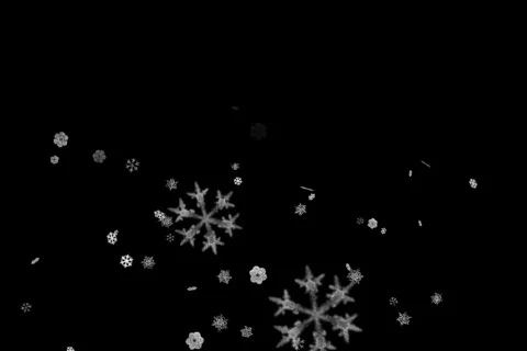 Alpha Channel Effect - Snow Flakes 3 Stock Footage 84347