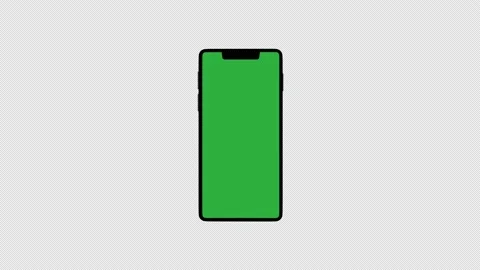 Alpha channel file, Smartphone pop-up and pop-out animation - center position Stock Footage 177847862
