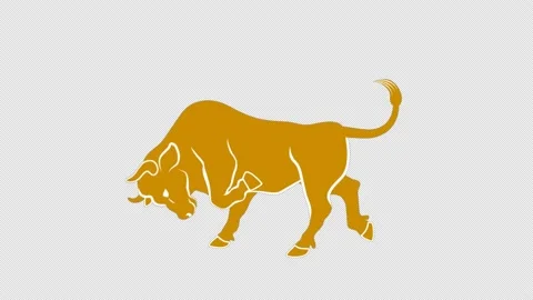 Alpha channel file - Wild cattle animation Stock Footage 144366809