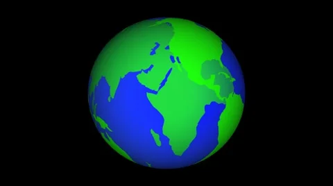 Alpha channel globe Stock Footage 1071460