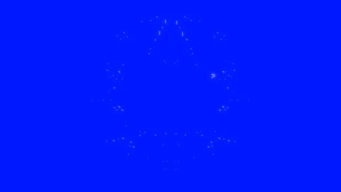 Alpha channel postcard with technology scheme of the brain on the blue screen Stock Footage 101205072