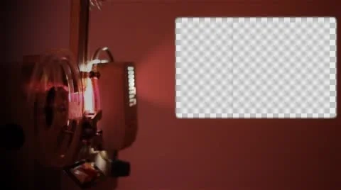 Alpha Channel Reel Projector Stock-Footage 46110653