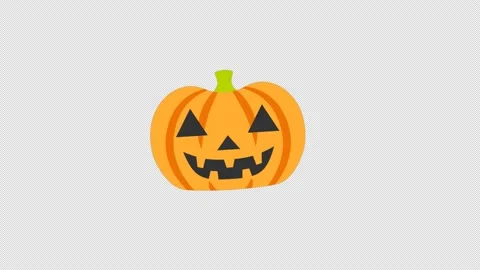 Alpha channel - Swaying Jack O' Lantern Video stock 138780385