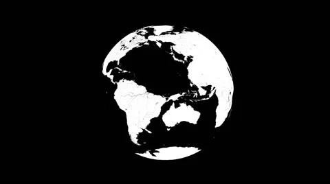 Alpha channel transparency on planet earth Stock Footage 63223757