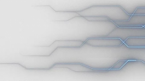 Alpha Chip data current flow Stock Footage 343617293
