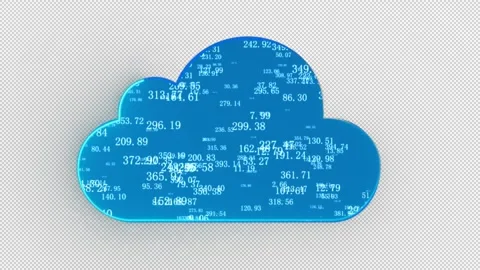 Alpha Cloud computing and cloud network icons Stock Footage 288320498