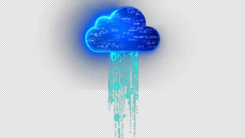 Alpha Cloud service data exchange and transmission Stock Footage 141310825
