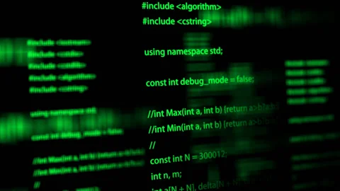 Alpha code scrolling Stock Footage 122414790