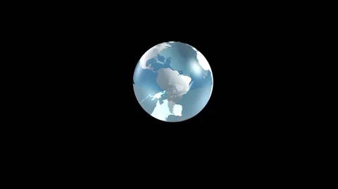Alpha compositing Earth Globe Stock Footage 40484296