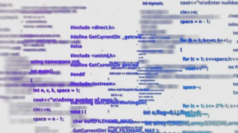 Alpha Computer artificial intelligence machine learning programming language Stock Footage 149636433