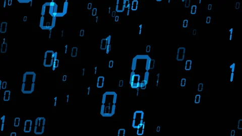 Alpha computer binary Stock Footage 126509620