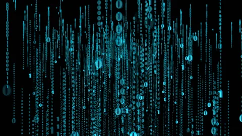 Alpha Computer code screen scrolling Stock Footage 122414765