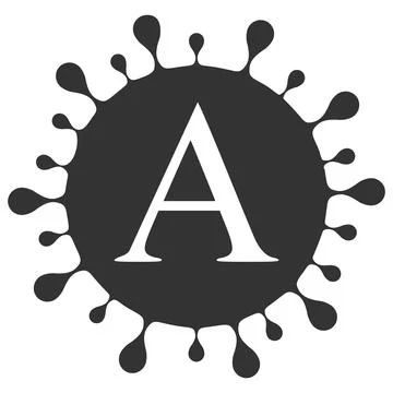 Alpha Coronavirus Vector Icon Flat Illustration イラスト素材