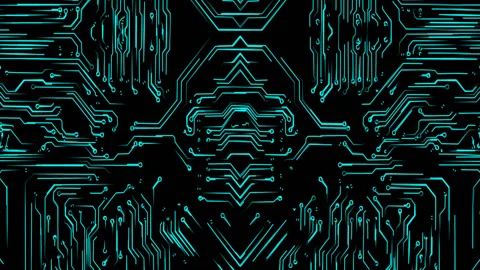 Alpha CPU processor IC background Stock Footage 125349118