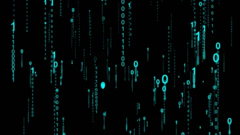Alpha data code scrolling Stock Footage 122414999
