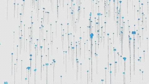 Alpha digital technology internet icon elements rising 1 Stock Footage 155730784