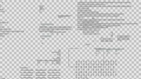 Alpha Digital Text flying.Running code text. Video stock 66745639