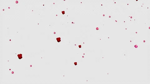 Alpha Fantasy particle petals falling Stock Footage 288082211