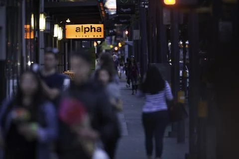 Alpha frame night life Stock Photos