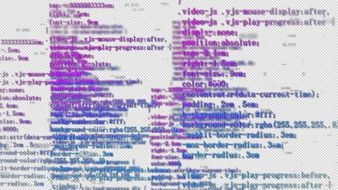 Alpha html Computer artificial intelligence machine learning programming lan Stock Footage 149636873