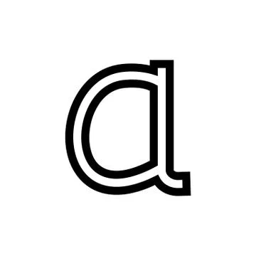Alpha Icon Stock Illustration