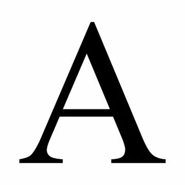 Alpha icon illustration Stock Illustration