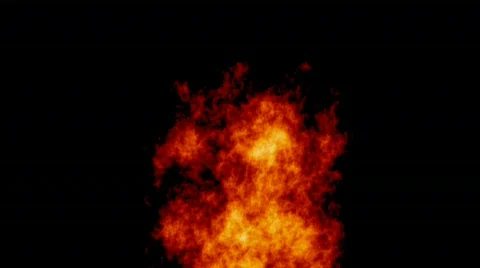 Alpha layer fire no smoke Video stock 97769