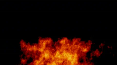 Alpha layer fire no smoke broad Stock Footage 97771