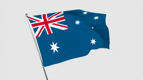 Alpha Material National Flag Australia 動画素材 239632149