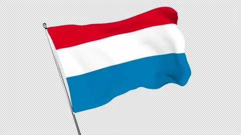 Alpha Material National Flag Netherlands Stock Footage 239711238