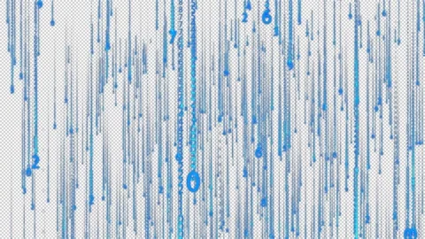 Alpha Matrix technology digital string rolling change Stock Footage 182285044