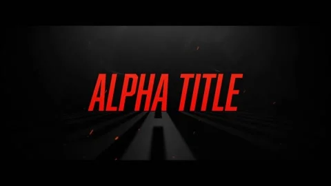 Alpha Matte Title 스톡 After Effects