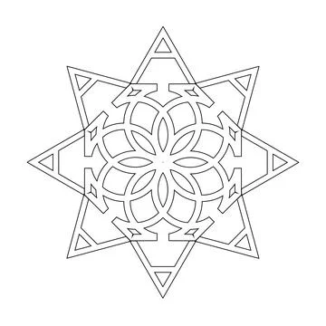 Alpha omega on white background for tattoo symbol religion icon logo. Stock Illustration