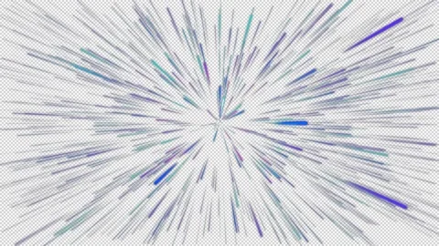 Alpha Particle light tunnel fast shuttle Stock Footage 288320289