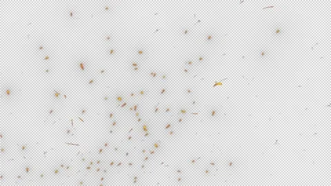 Alpha Persians of Martian particles splashing everywhere Stock Footage 288078102