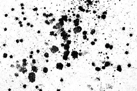 Alpha splatter texture brush Stock Photos