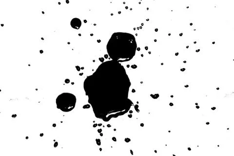 Alpha splatter texture brush Stock Photos