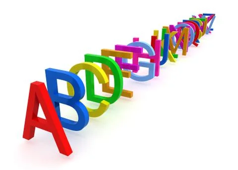 Alphabet # 1 Stock Illustration