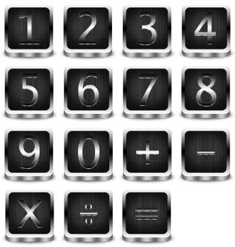 Alphabet and number Stock Illustration
