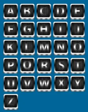 Alphabet and number Stock Illustration