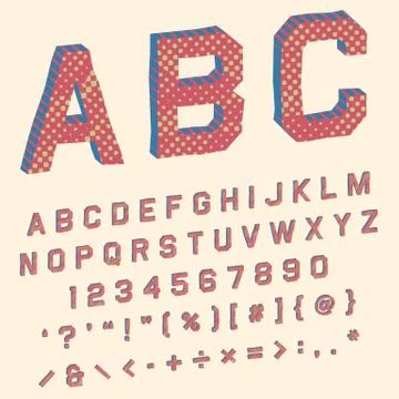 Alphabet with angular letters in retro superhero comic book Illustrazione stock