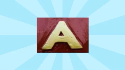 Alphabet A. Animated Ransom Note paper cut on green screen Stock Footage 231355949