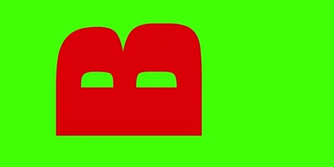 Alphabet B glitch Stock Footage 231510031